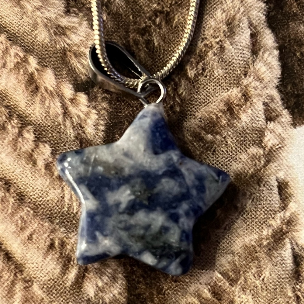 Sodalite star necklace